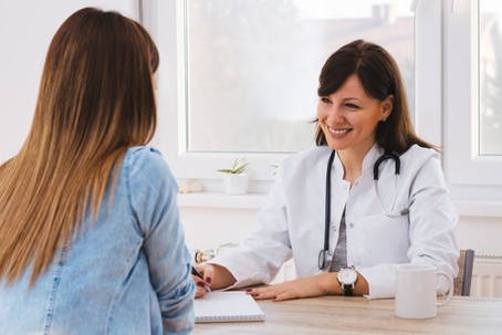 woman meeting with a doctor