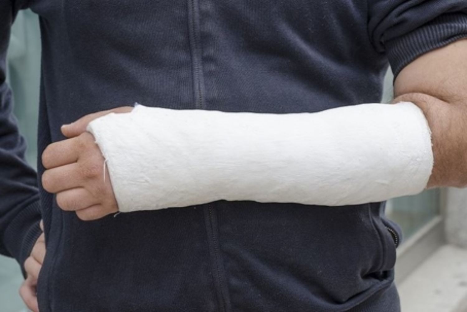 man injured due to a slip and fall accident